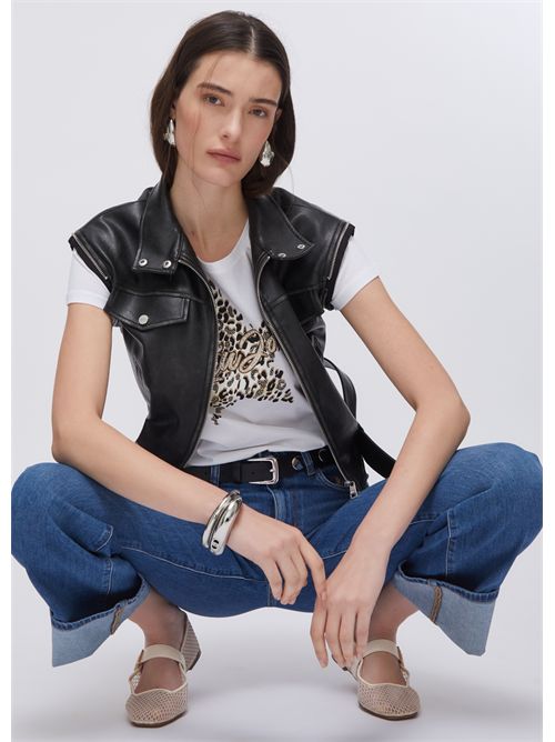 T-shirt woman white LIU JO | WA6493JS923/P9656